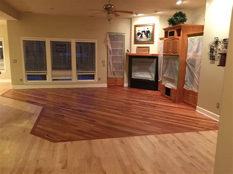 connecting rooms with laminate flooring